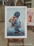 cuadro pintura peluche